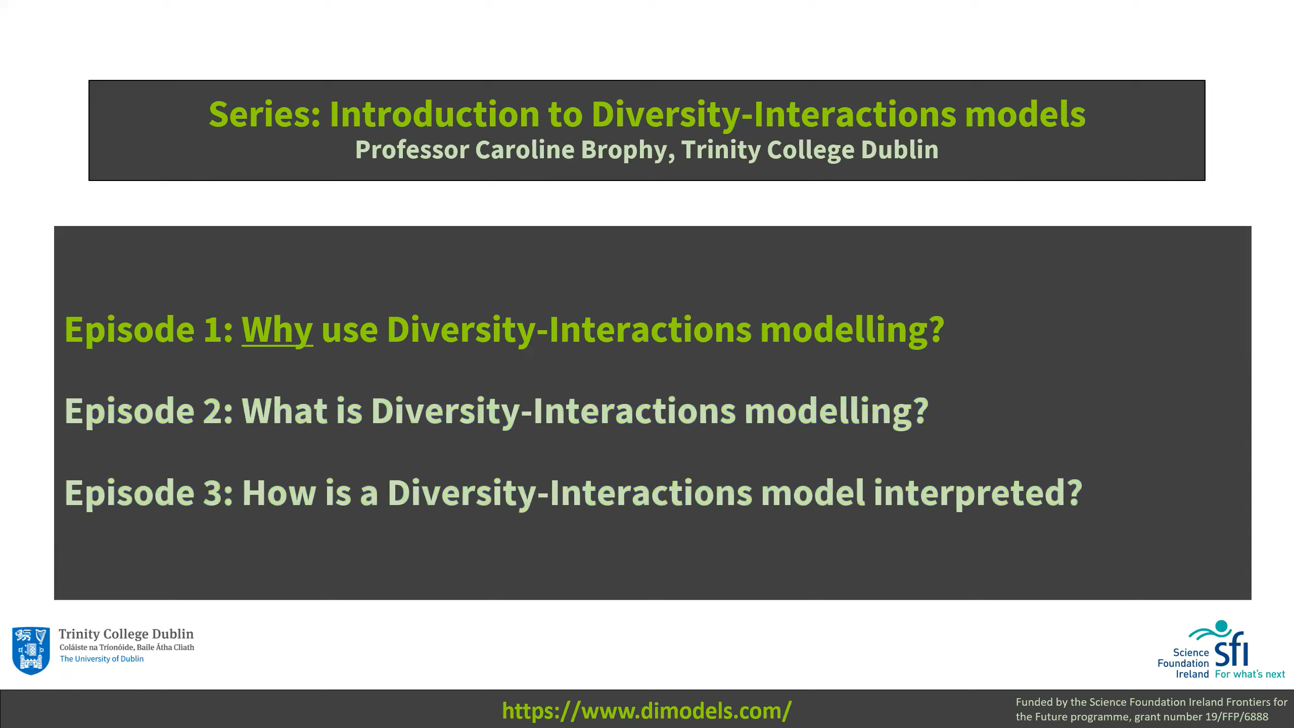 Why use DI model video